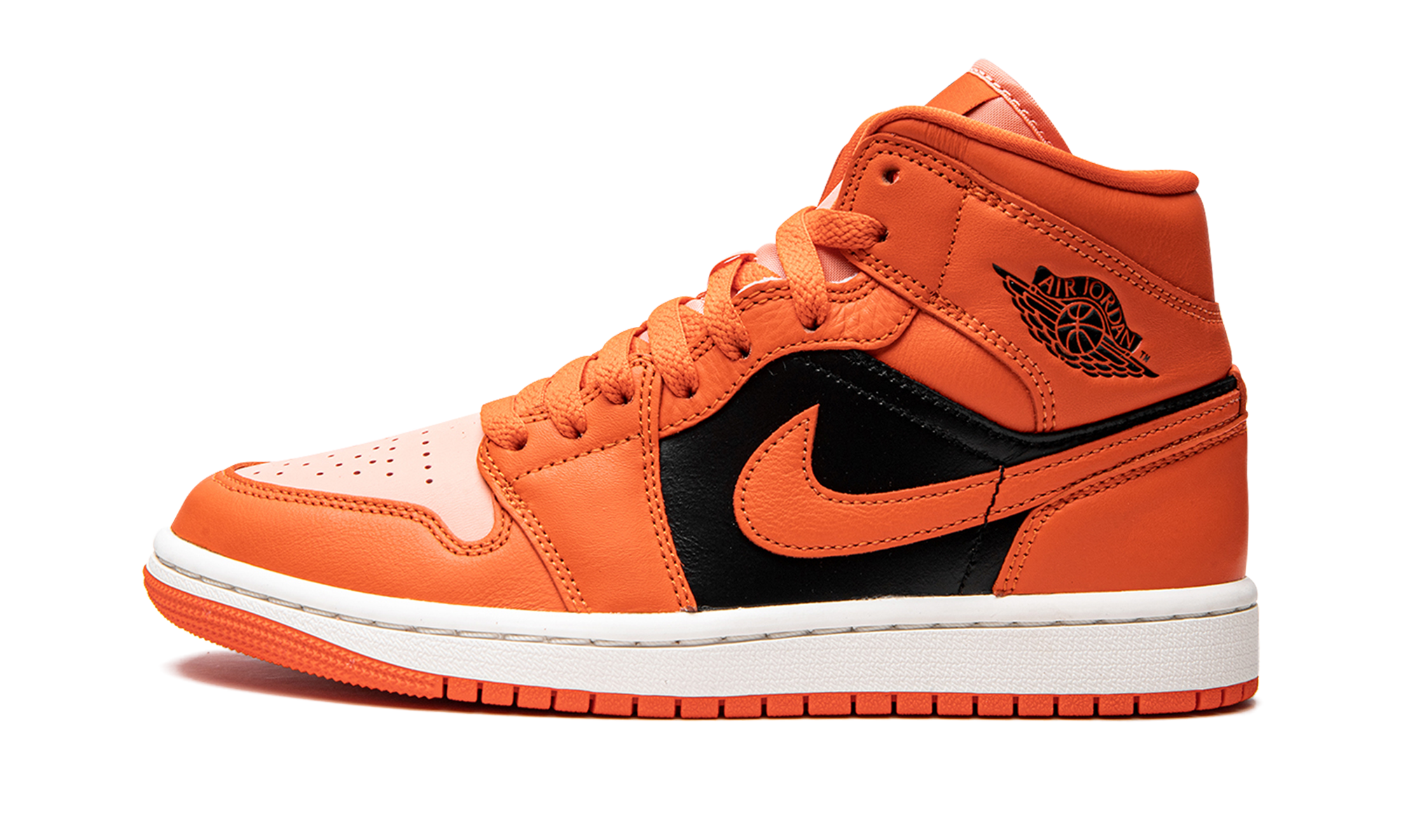 jordan 1 mid se rush orange crimson bliss women s+DM3381-600+diagnol right view 1