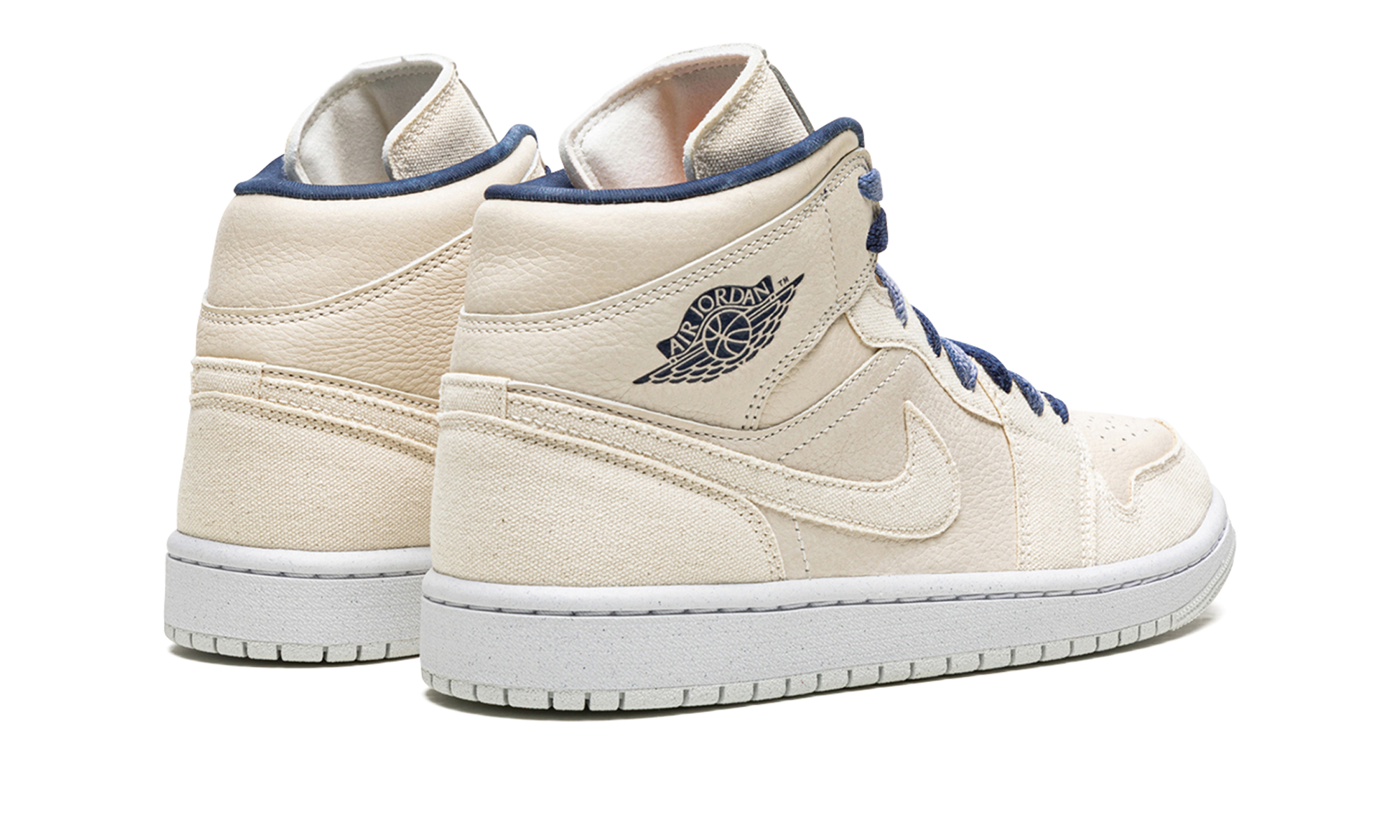 jordan 1 mid se sanddrift women s+DM9126-104+diagnol right behind view