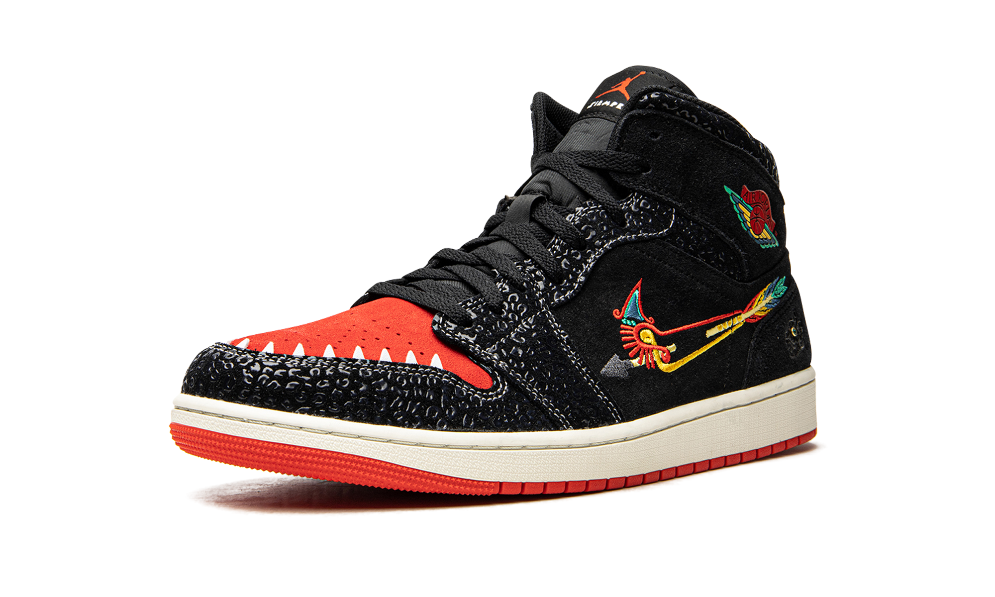 jordan 1 mid se siempre familia+DN4904-001+left diagnol single view