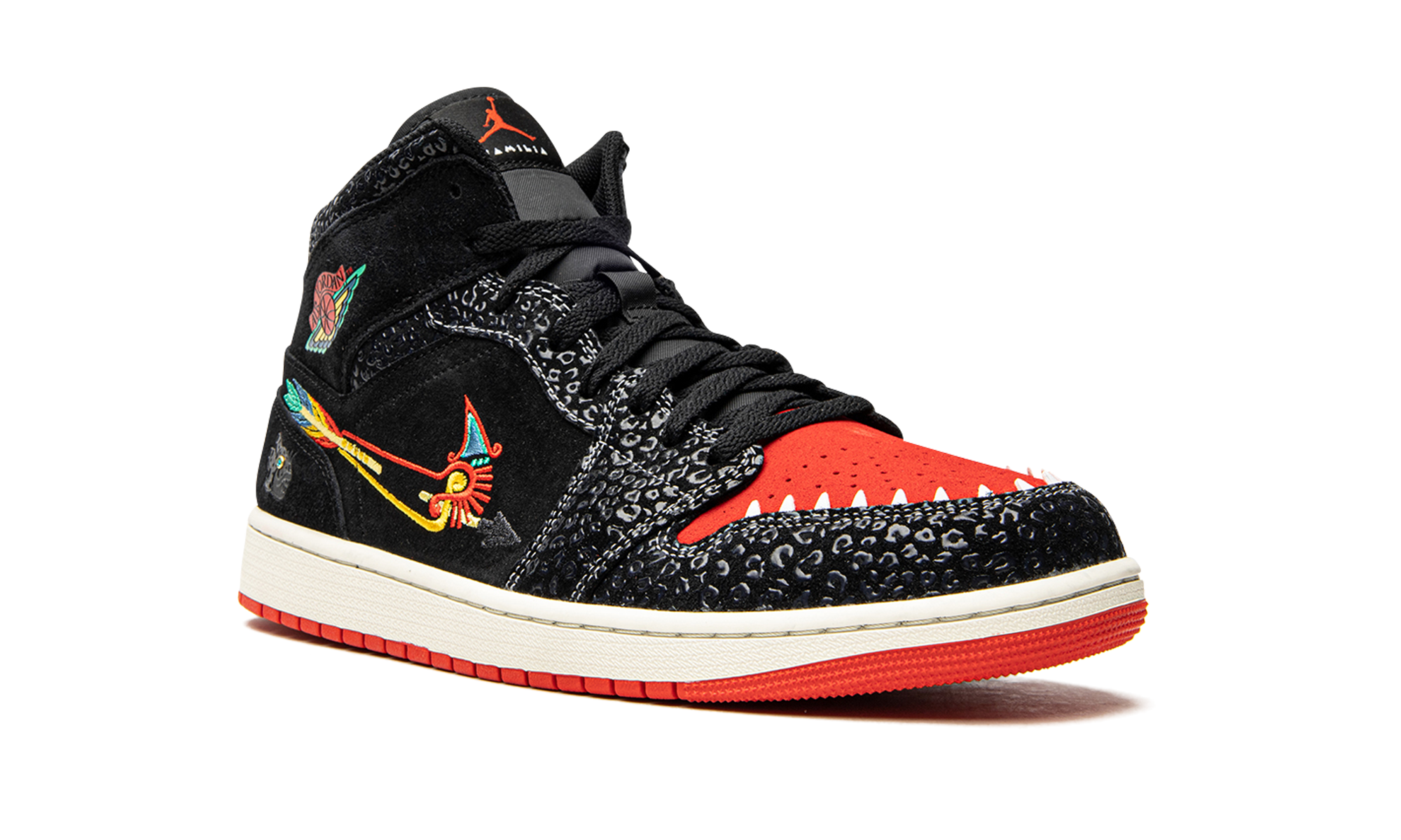 jordan 1 mid se siempre familia+DN4904-001+diagnol right view