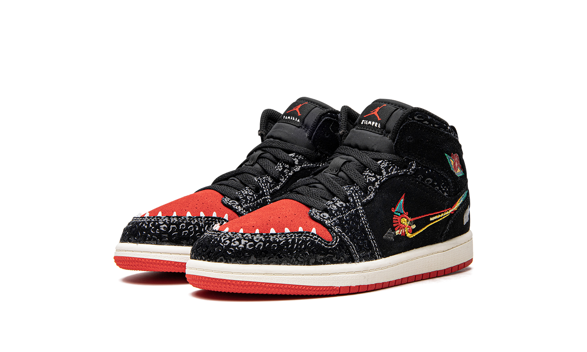 jordan 1 mid se siempre familia ps+DN5122-001+diagnol left view