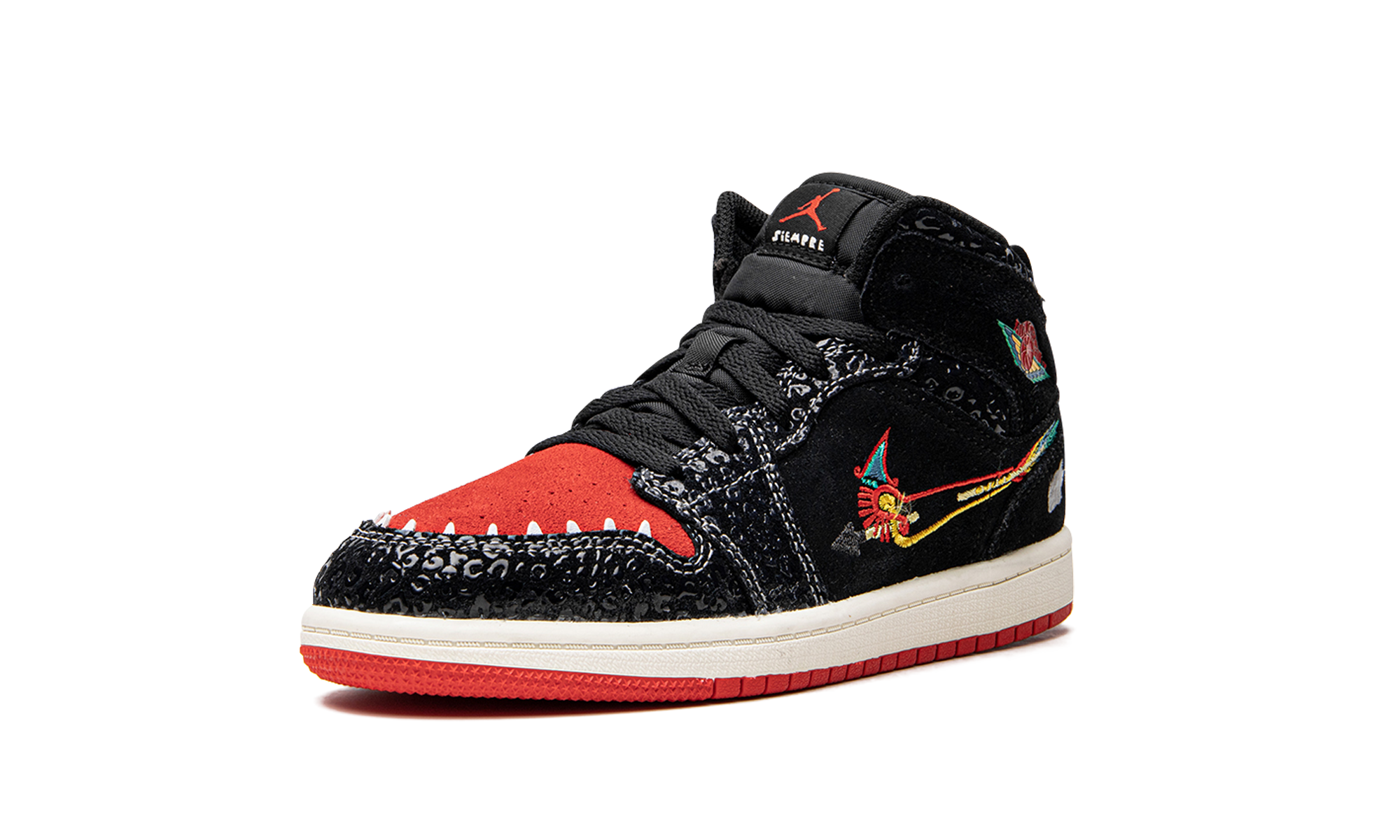 jordan 1 mid se siempre familia ps+DN5122-001+left diagnol single view