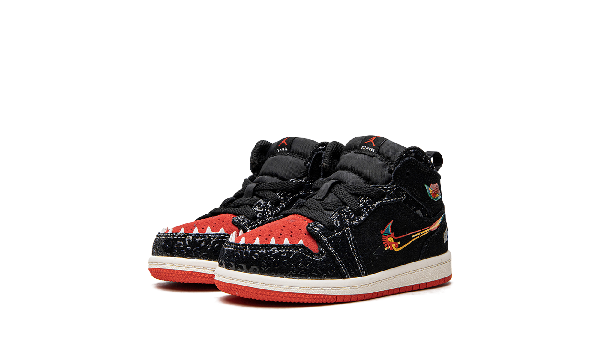 jordan 1 mid se siempre familia td+DN5120-001+diagnol left view