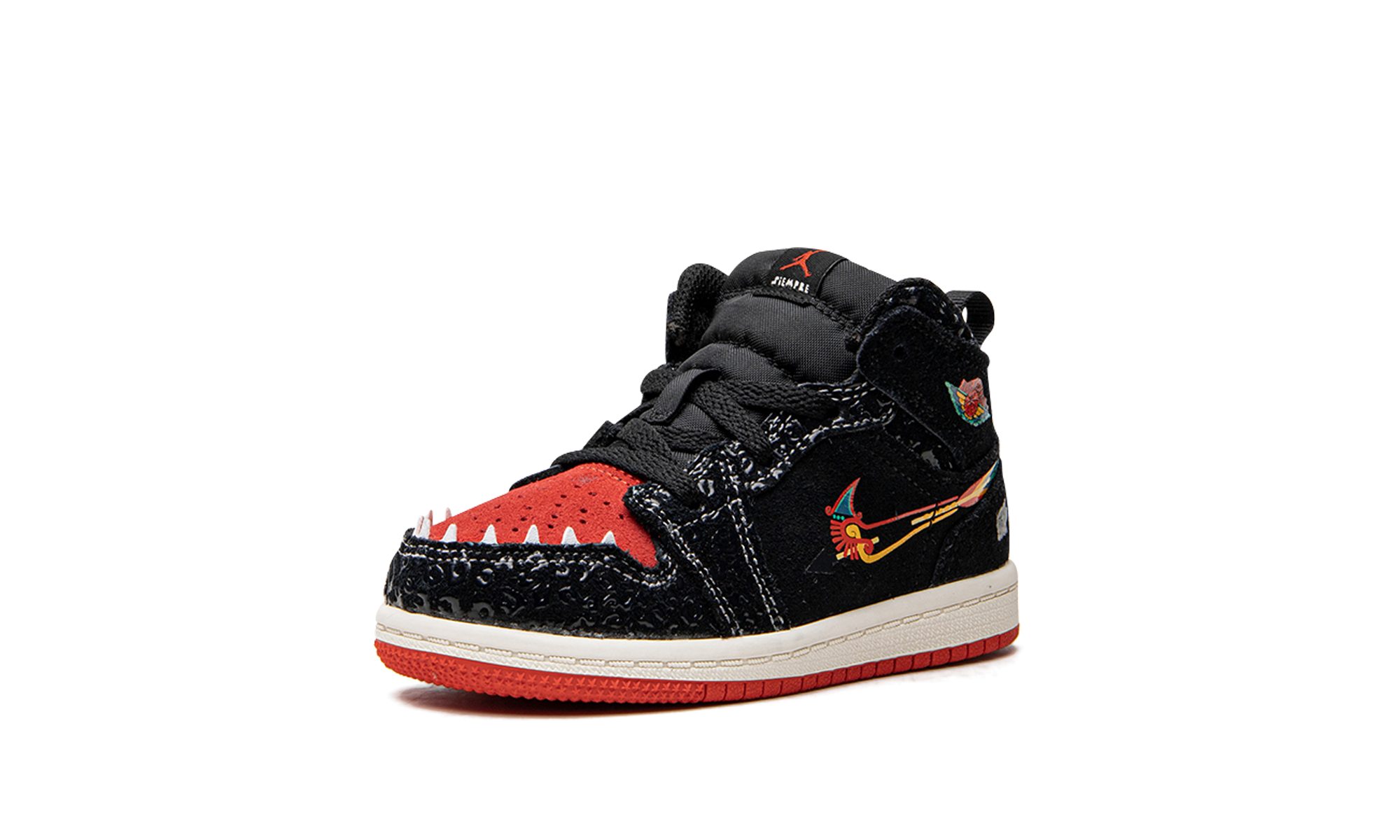jordan 1 mid se siempre familia td+DN5120-001+left diagnol single view