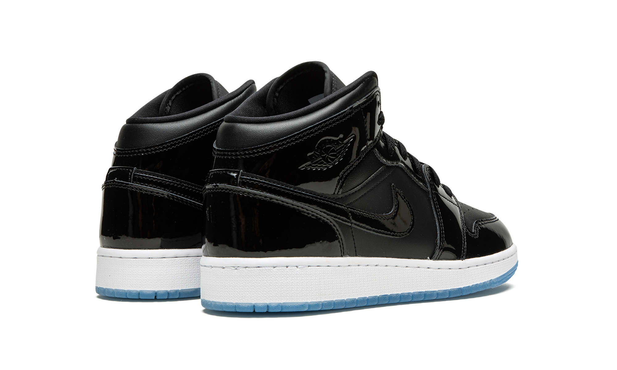 jordan 1 mid se space jam gs+DV1337-004+diagnol right behind view