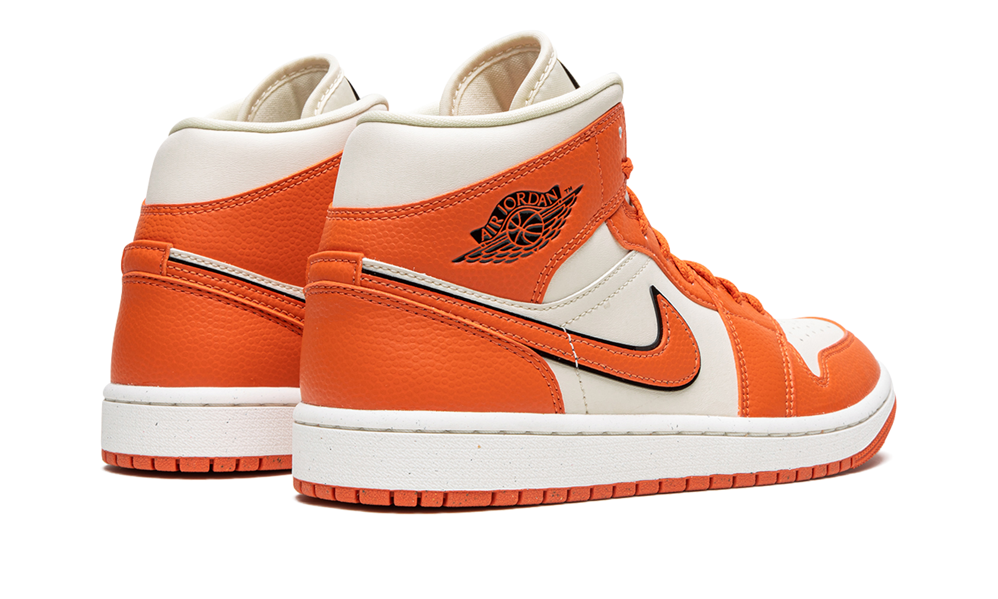 jordan 1 mid se sport spice women s+DV1302-100+diagnol right behind view
