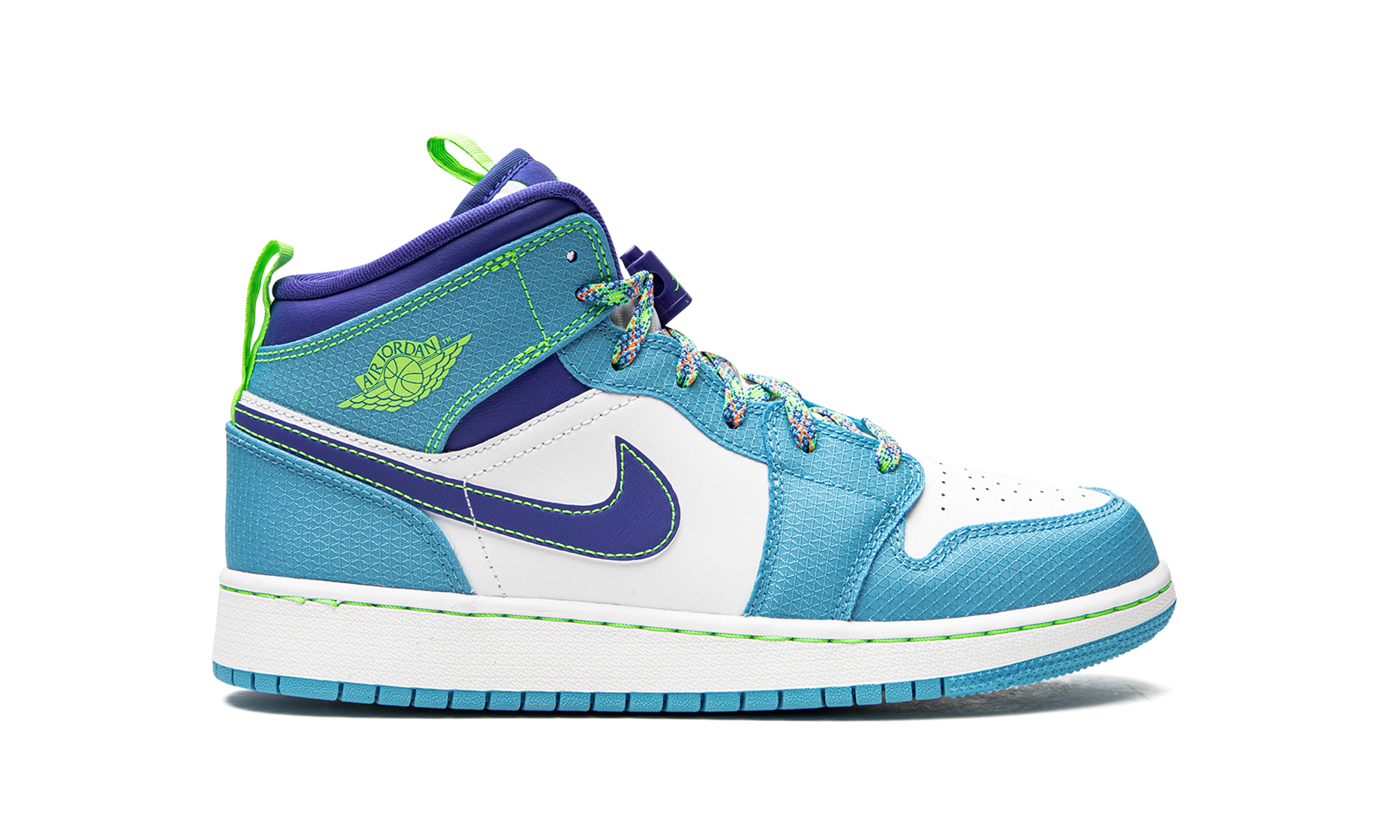jordan 1 mid se sprite blue gs+DA8010-400+right view