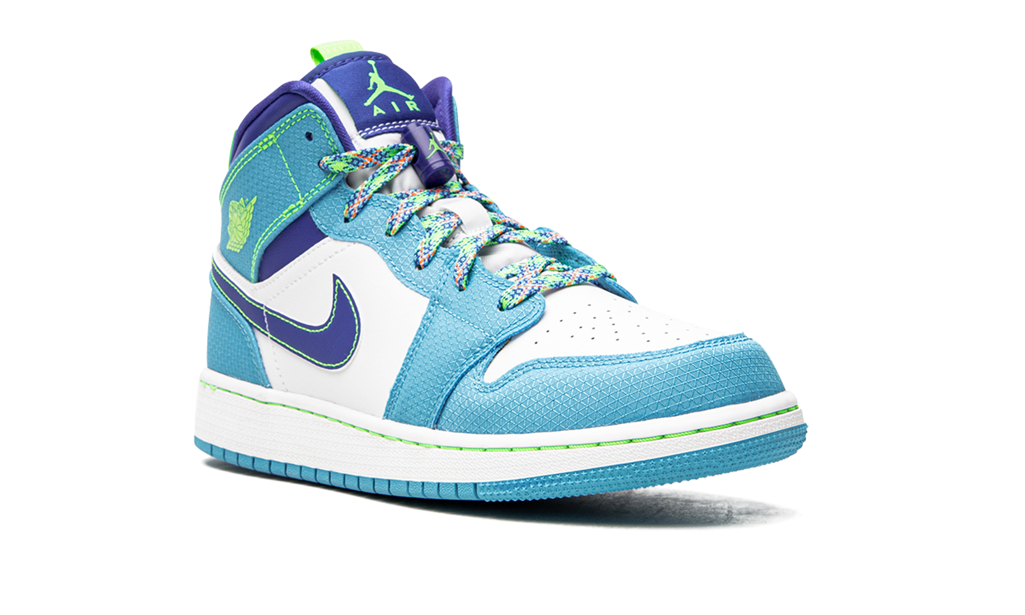 jordan 1 mid se sprite blue gs+DA8010-400+diagnol right view