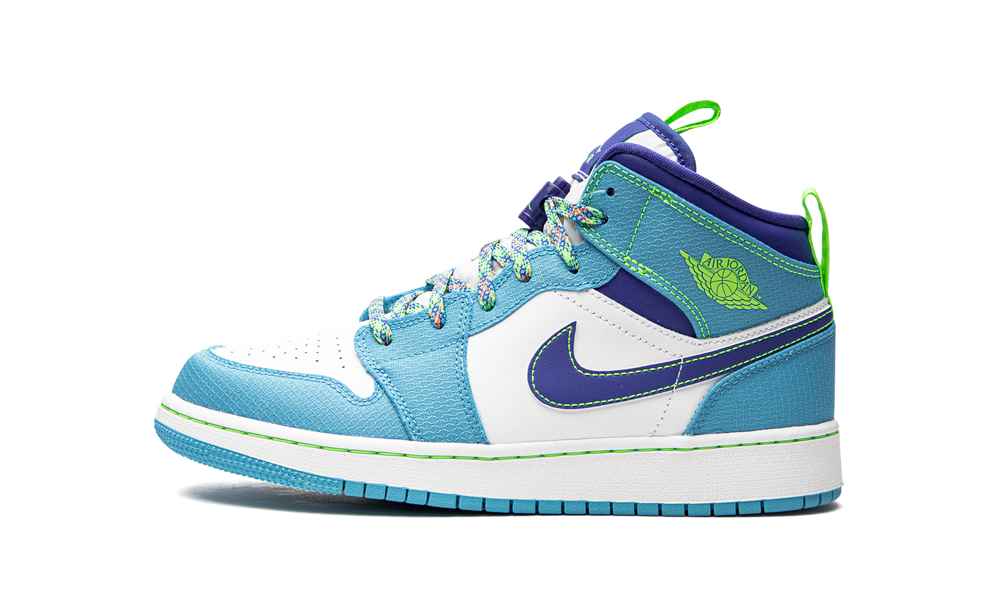 jordan 1 mid se sprite blue gs+DA8010-400+diagnol right view 1