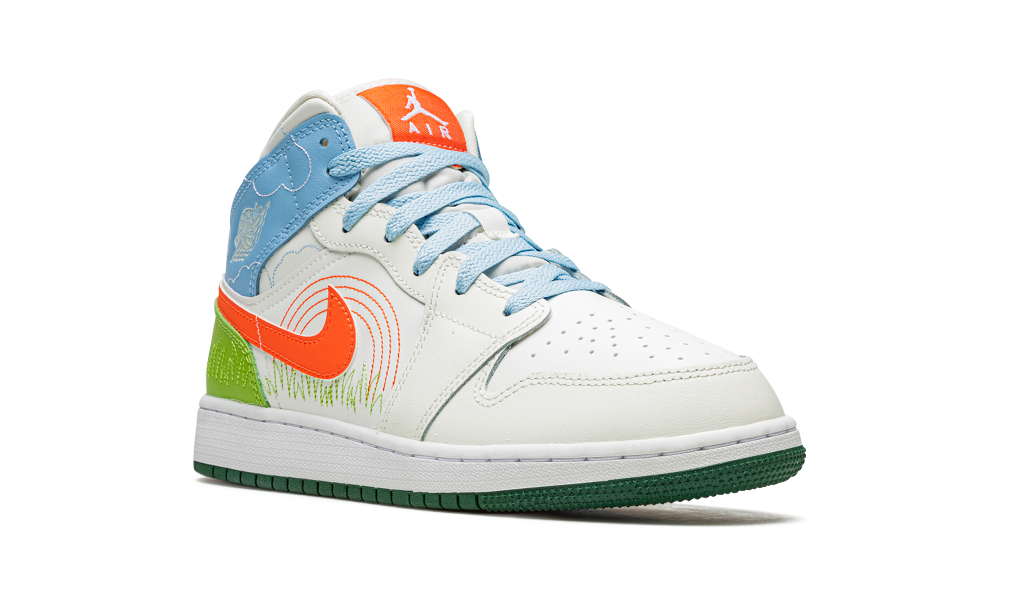 jordan 1 mid se stitch gs+DX2462-100+diagnol right view