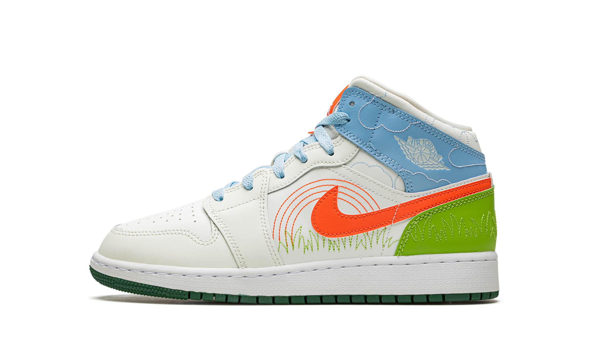 jordan 1 mid se stitch gs+DX2462-100+diagnol right view 1