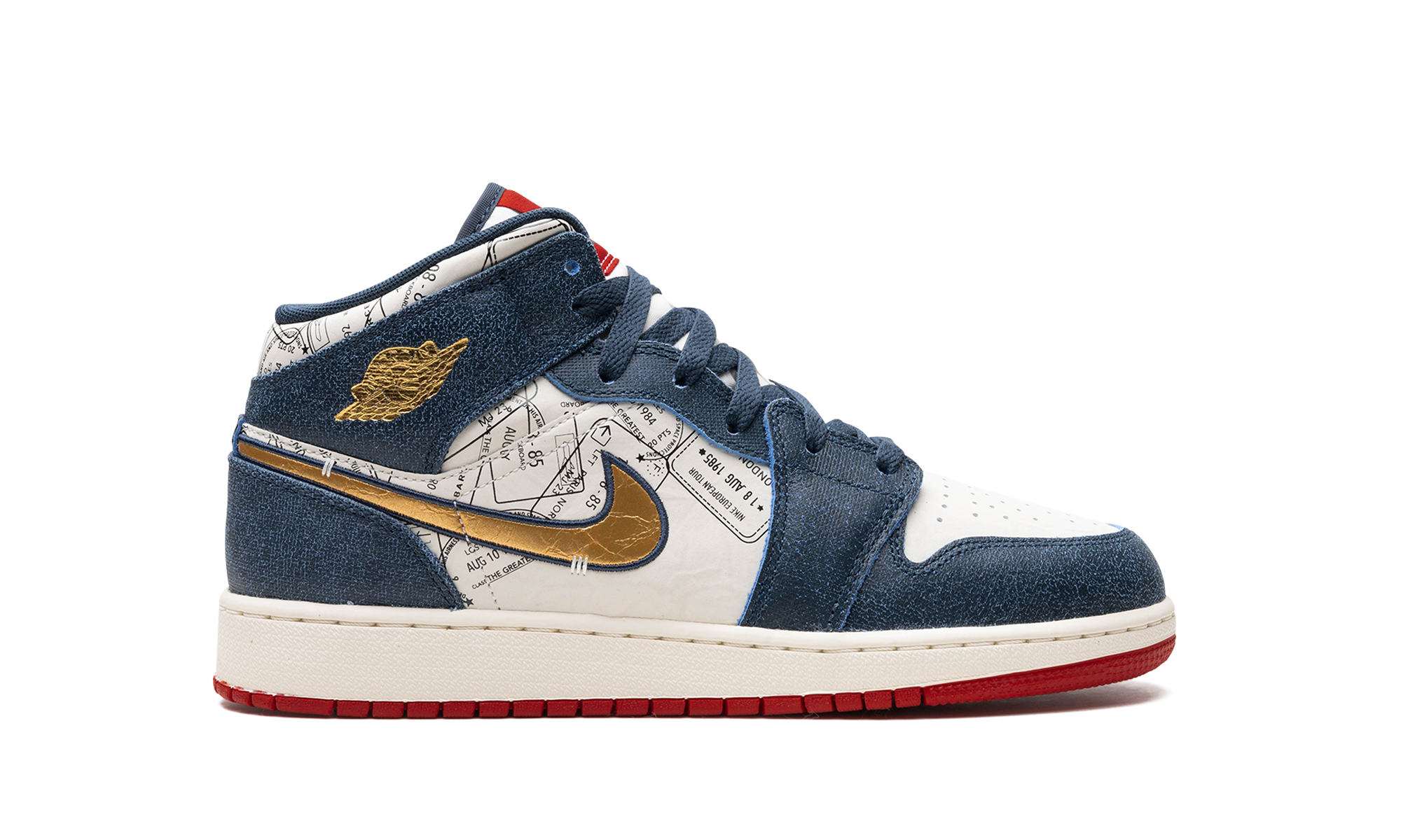 jordan 1 mid se take flight gold swoosh gs+FN1353-400+right view