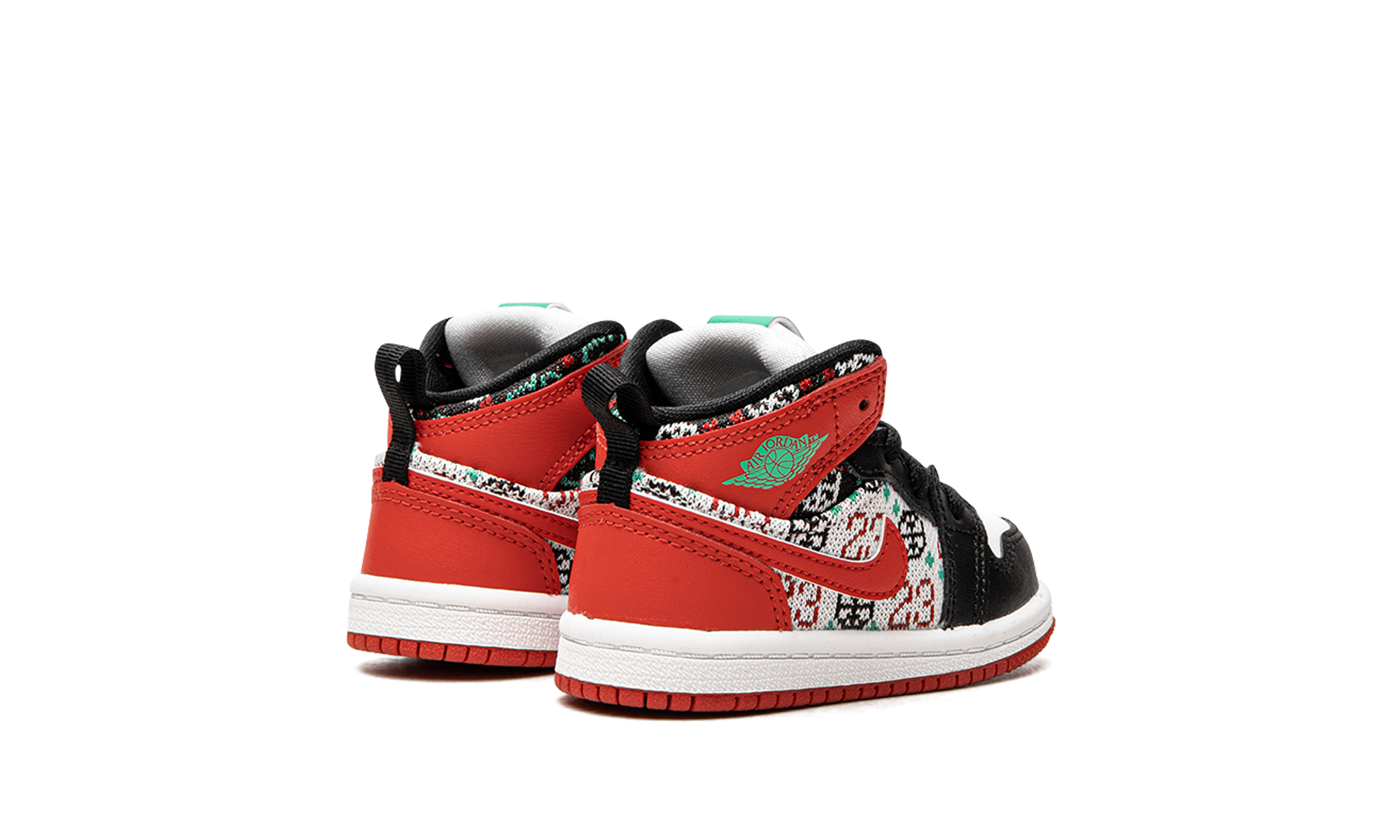 jordan 1 mid se ugly christmas sweater td+DM1209-150+diagnol right behind view