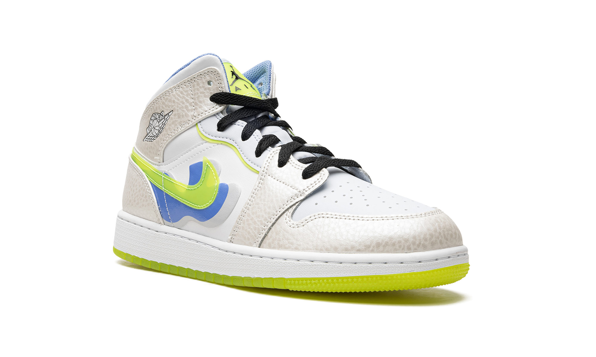 jordan 1 mid se warped swoosh gs+DV1314-017+diagnol right view