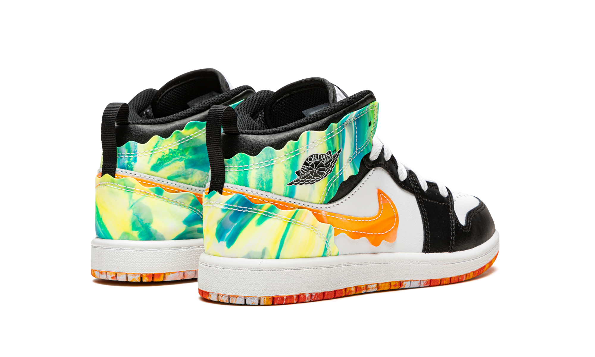jordan 1 mid se wavy ps+DJ6562-038+diagnol right behind view