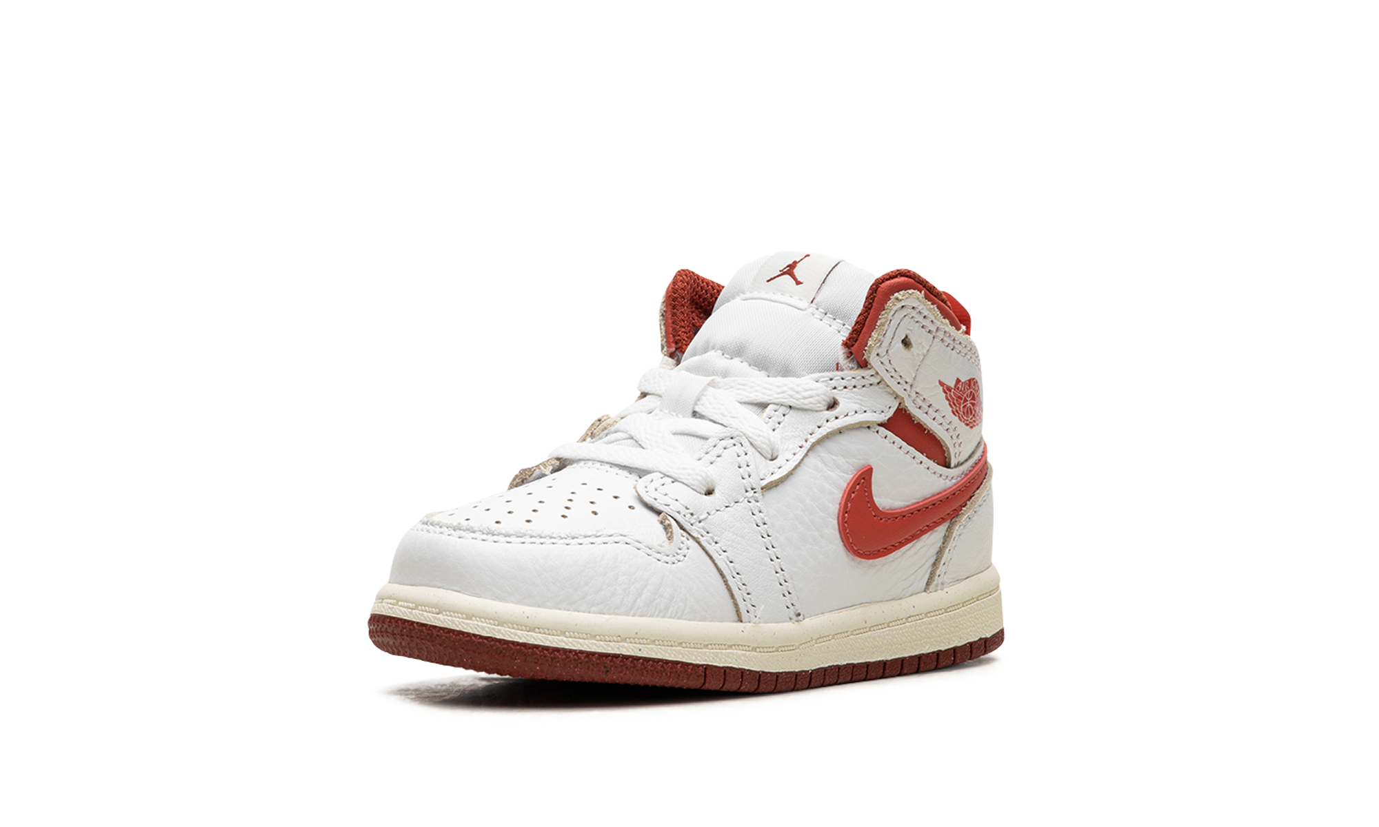 jordan 1 mid se white dune red sail lobster td+FJ3466-160+left diagnol single view