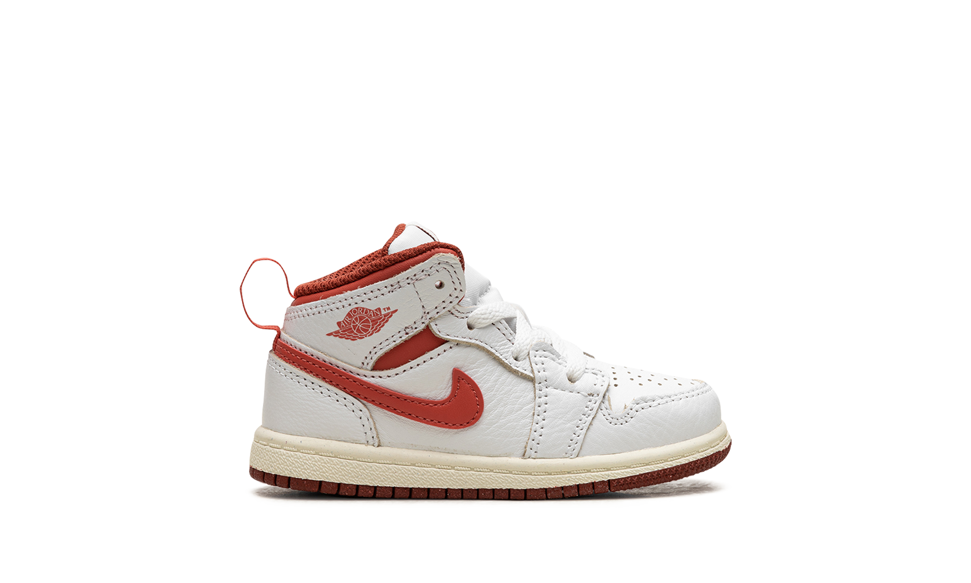 jordan 1 mid se white dune red sail lobster td+FJ3466-160+right view