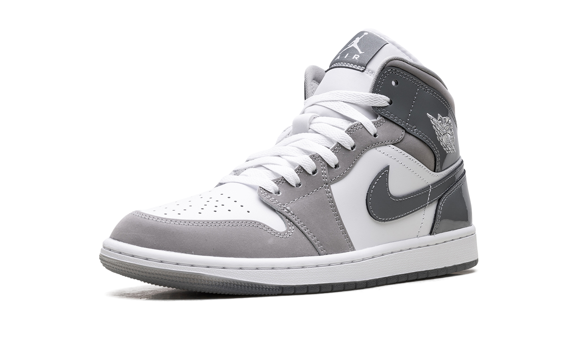 jordan 1 mid se white medium grey cool grey+HF3216-100+left diagnol single view