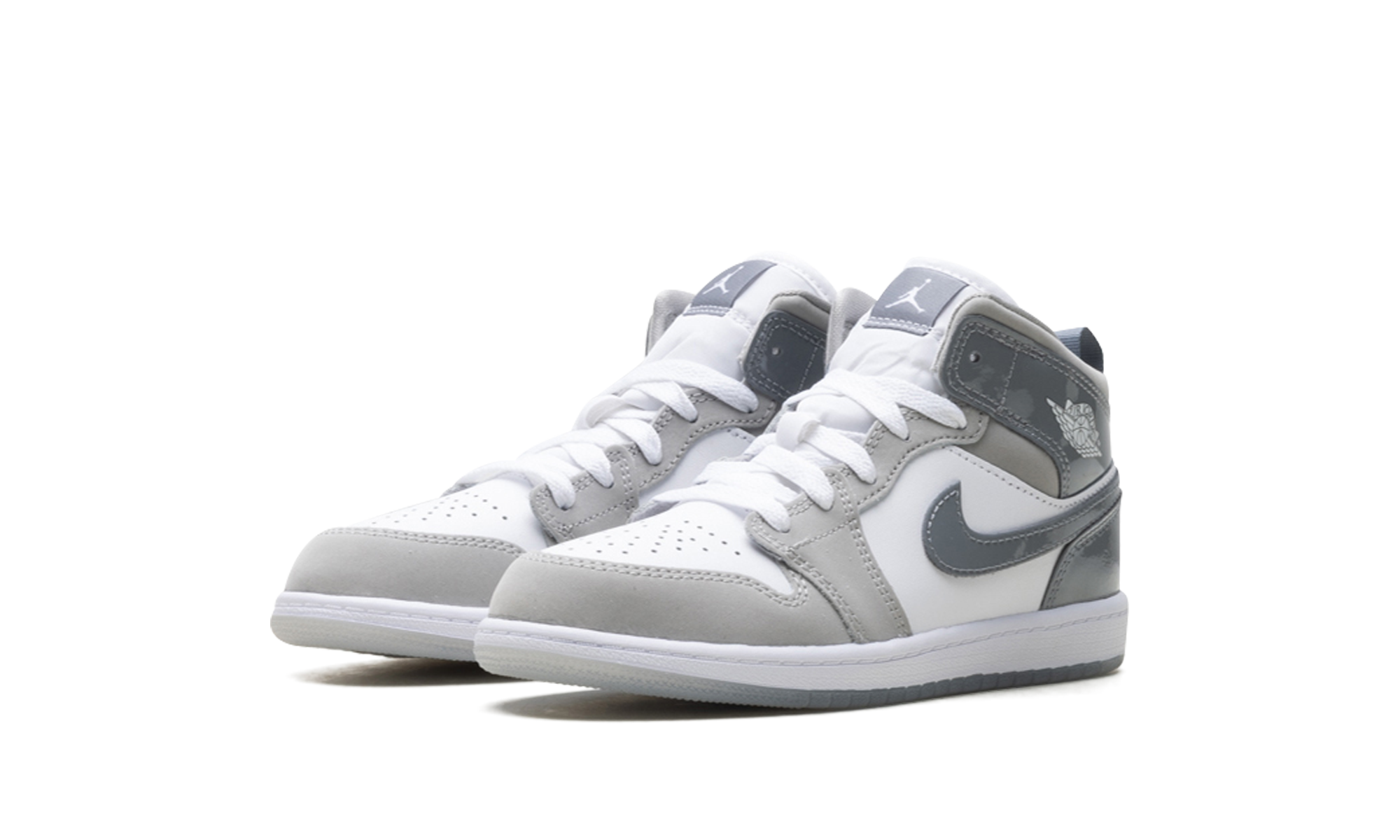 jordan 1 mid se white medium grey cool grey ps+HF3194-100+diagnol left view