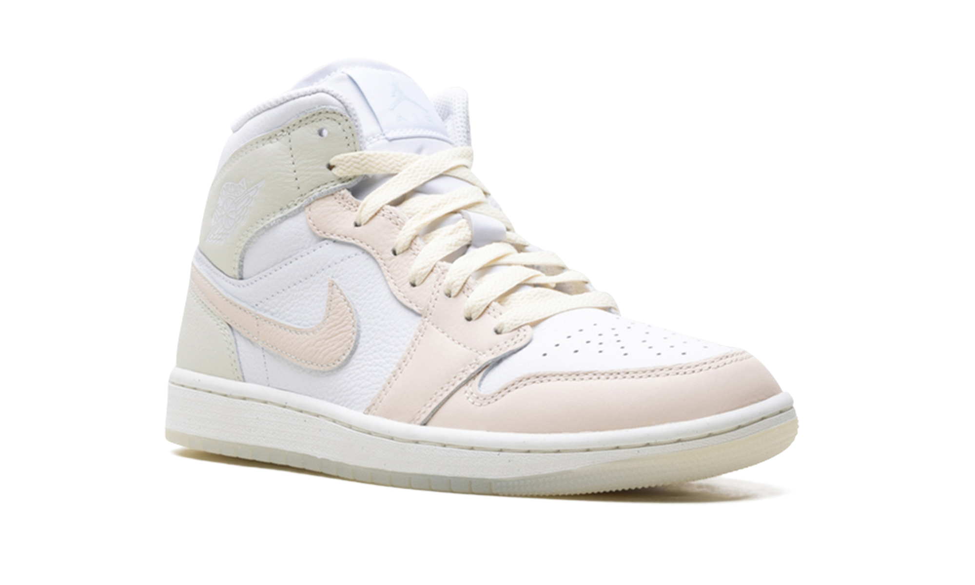 jordan 1 mid se white sea glass glacier blue guava ice+HJ6654-100+diagnol right view