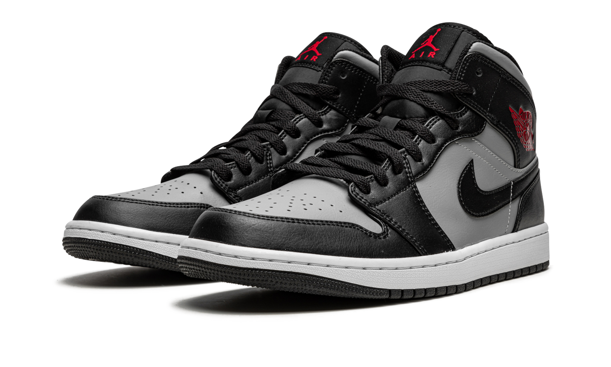jordan 1 mid shadow red+554724-096+diagnol left view