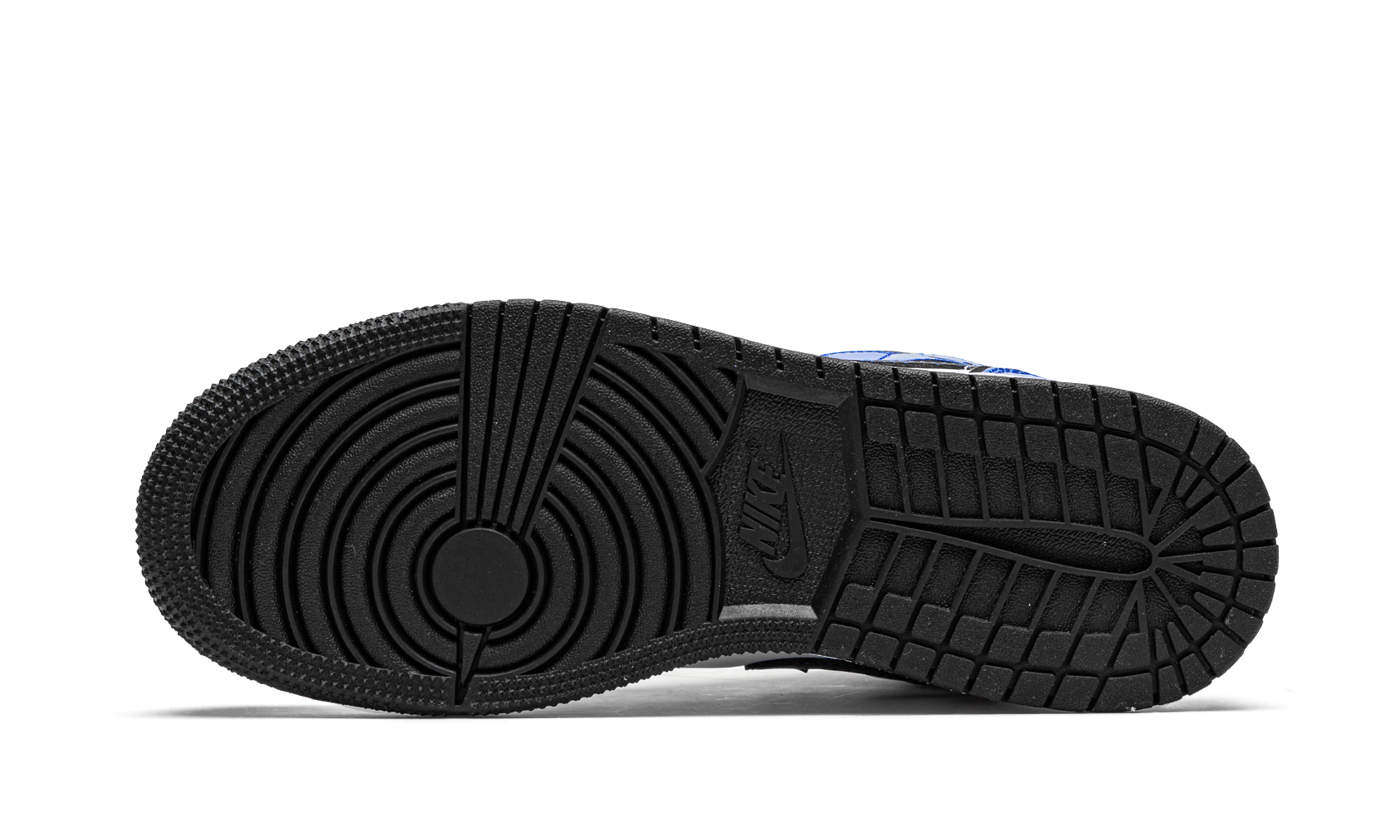 jordan 1 mid signal blue gs+BQ6931-402+bottom view