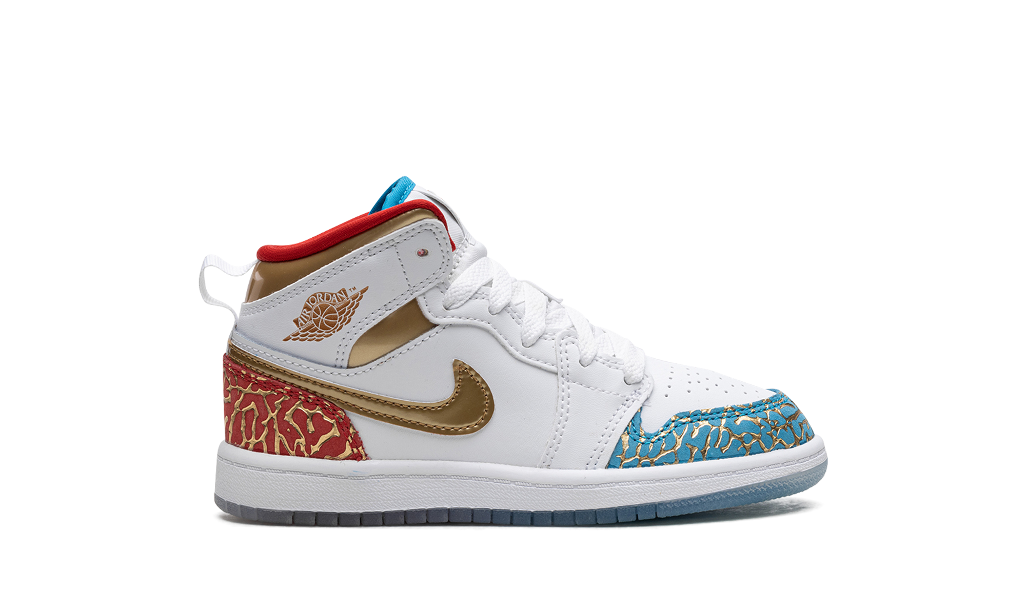 jordan 1 mid sneaker school nc to chi ps+FB2210-100+right view