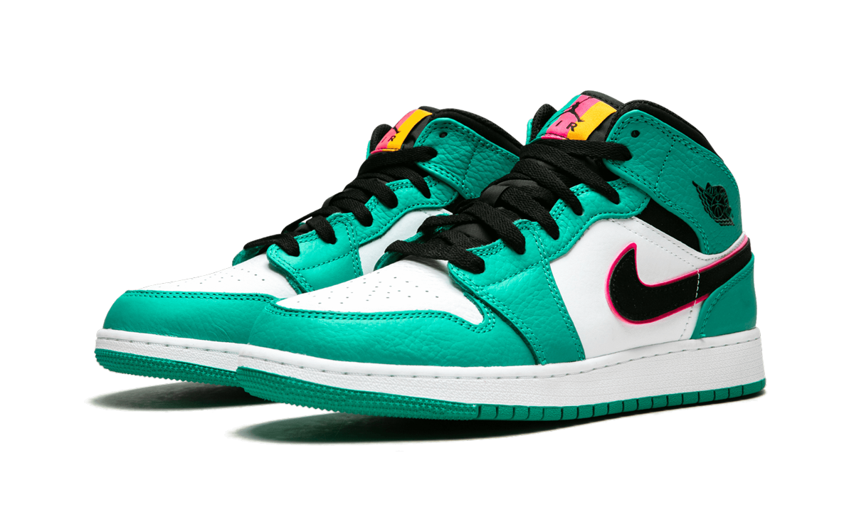 jordan 1 mid south beach gs+BQ6931-306+diagnol left view