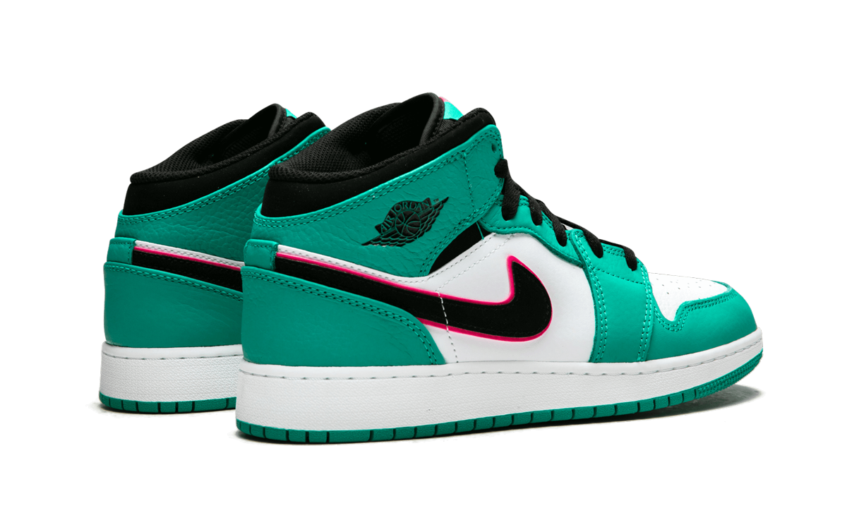 jordan 1 mid south beach gs+BQ6931-306+diagnol right behind view