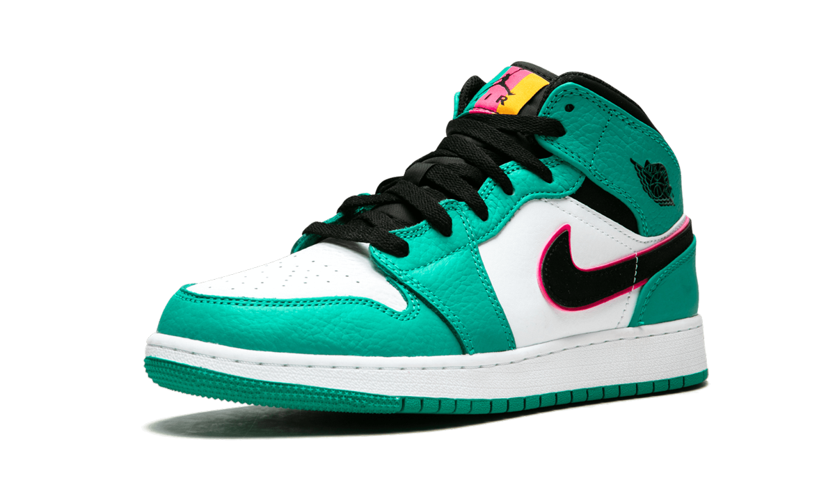 jordan 1 mid south beach gs+BQ6931-306+left diagnol single view