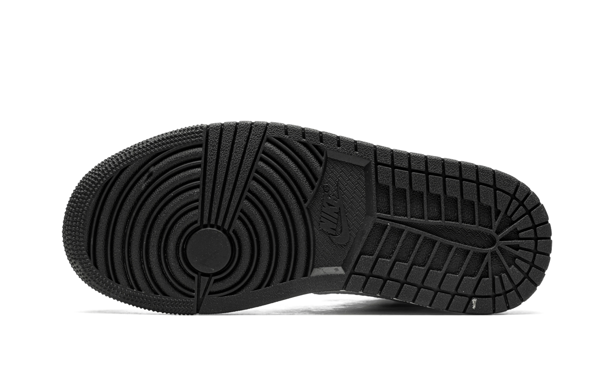 jordan 1 mid split black white women s+DR0501-101+bottom view