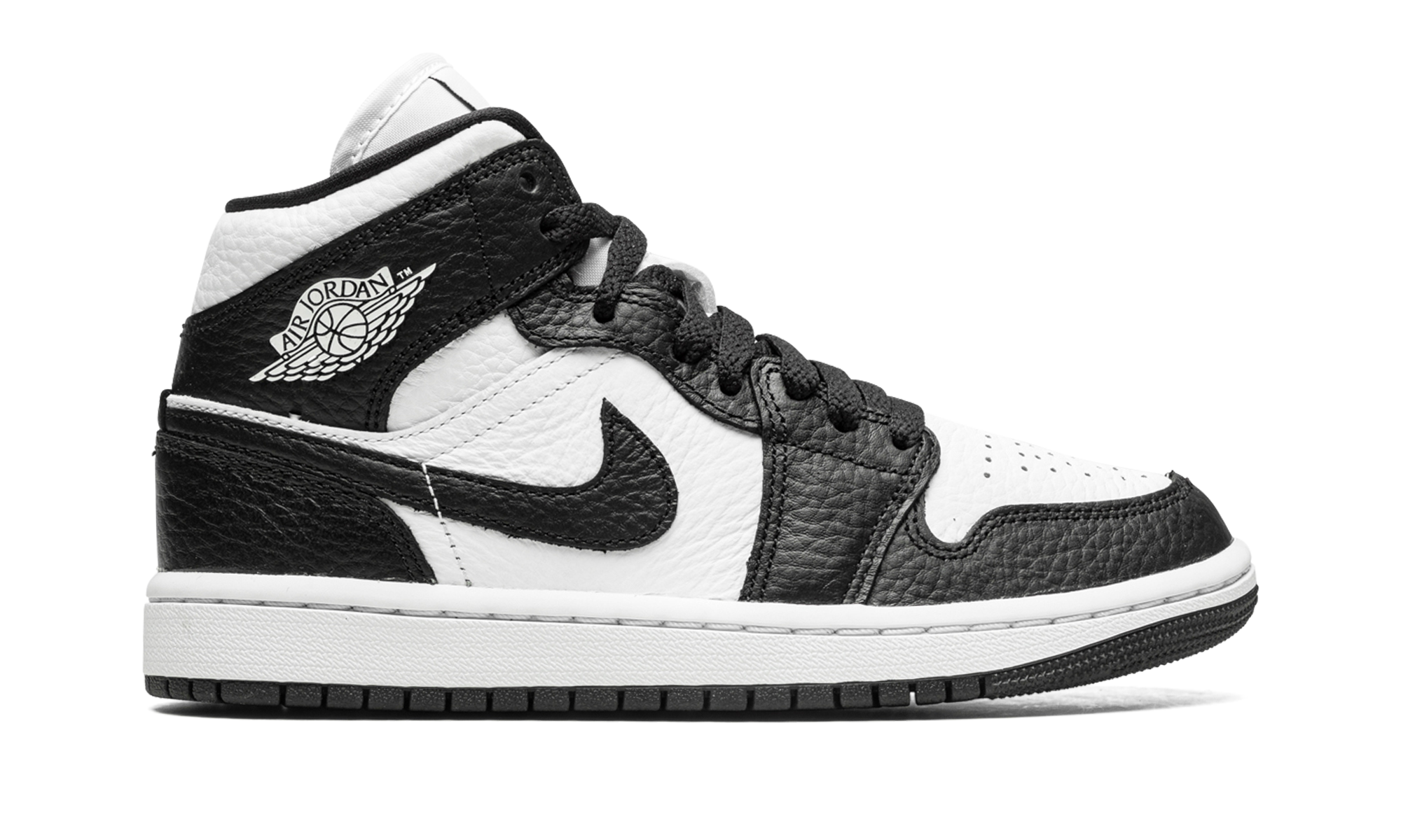 jordan 1 mid split black white women s+DR0501-101+right view