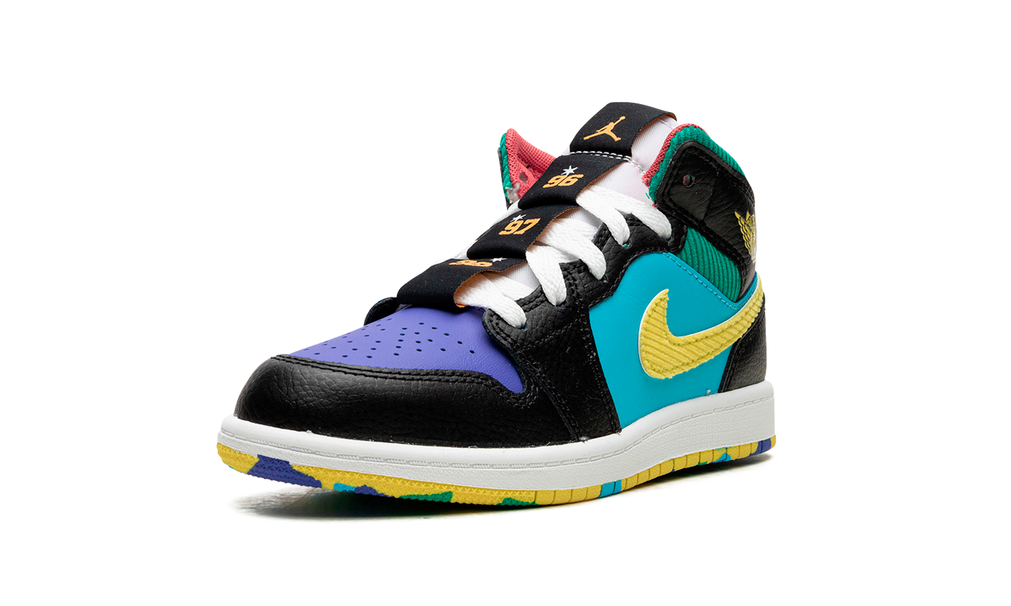 jordan 1 mid ss six championships ps+FD1319-007+left diagnol single view