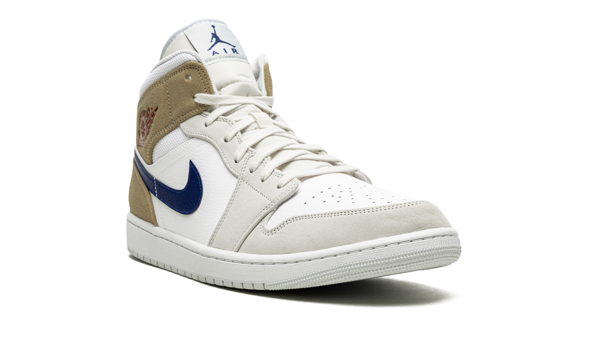 jordan 1 mid tan suede+DO6726-100+diagnol right view