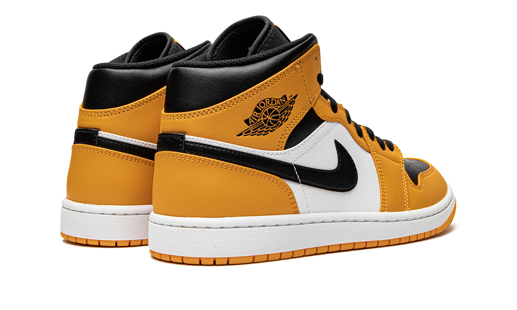 jordan 1 mid taxi+554724-701+diagnol right behind view