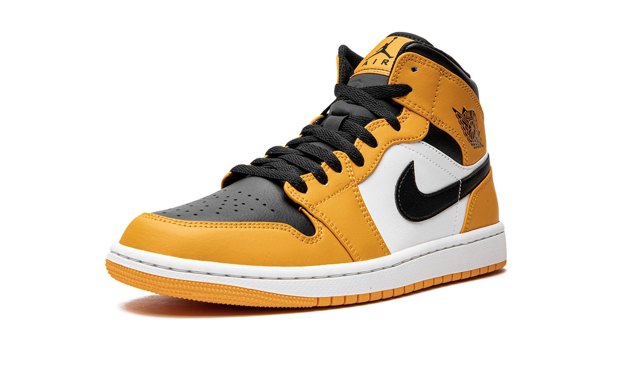 jordan 1 mid taxi+554724-701+left diagnol single view
