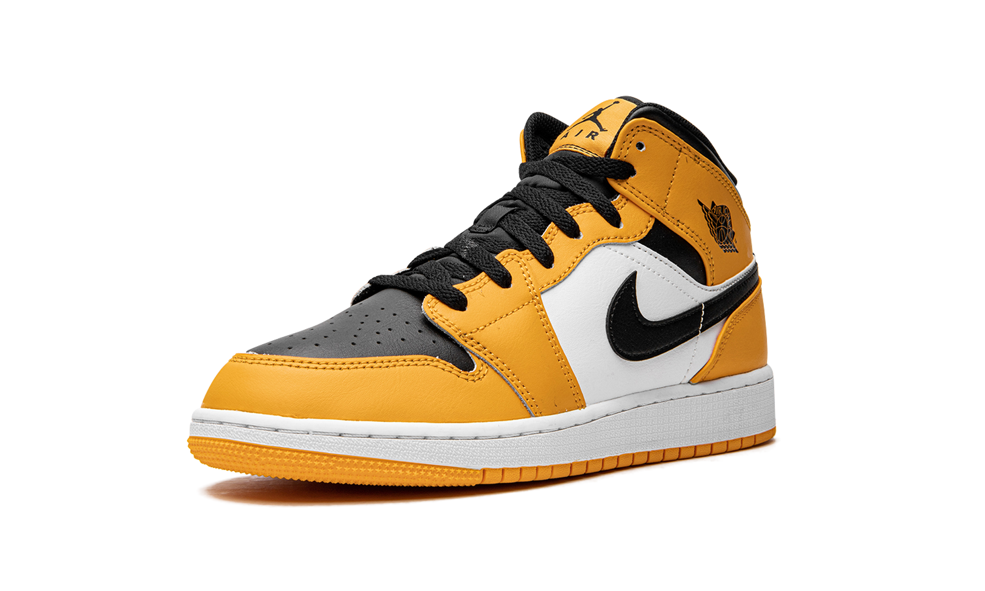 jordan 1 mid taxi gs+554725-701+left diagnol single view