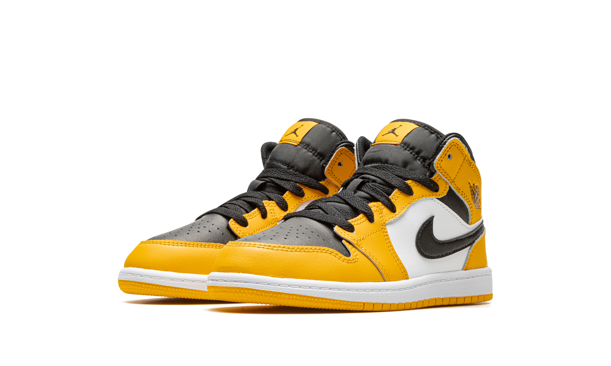 jordan 1 mid taxi ps+640734-701+diagnol left view
