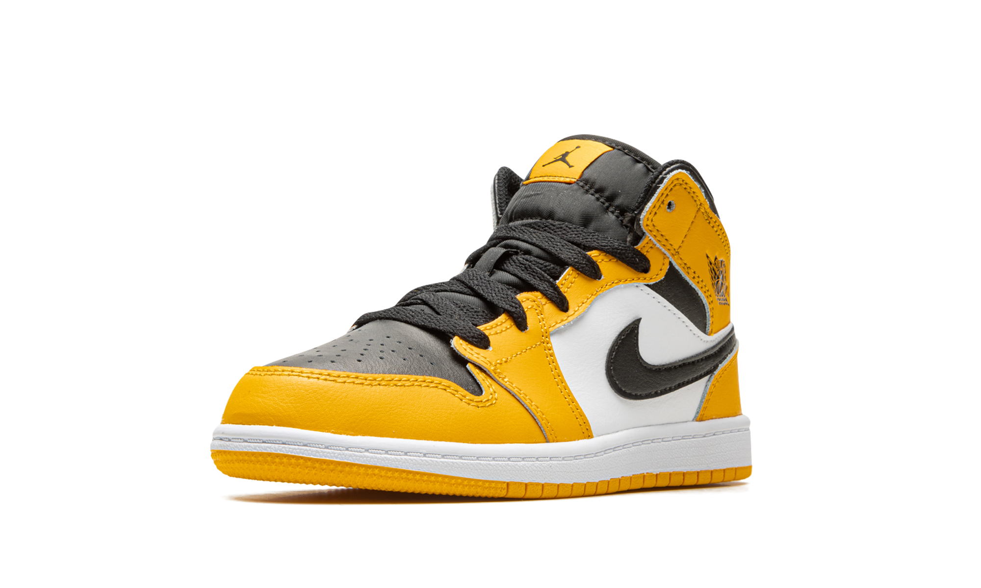 jordan 1 mid taxi ps+640734-701+left diagnol single view