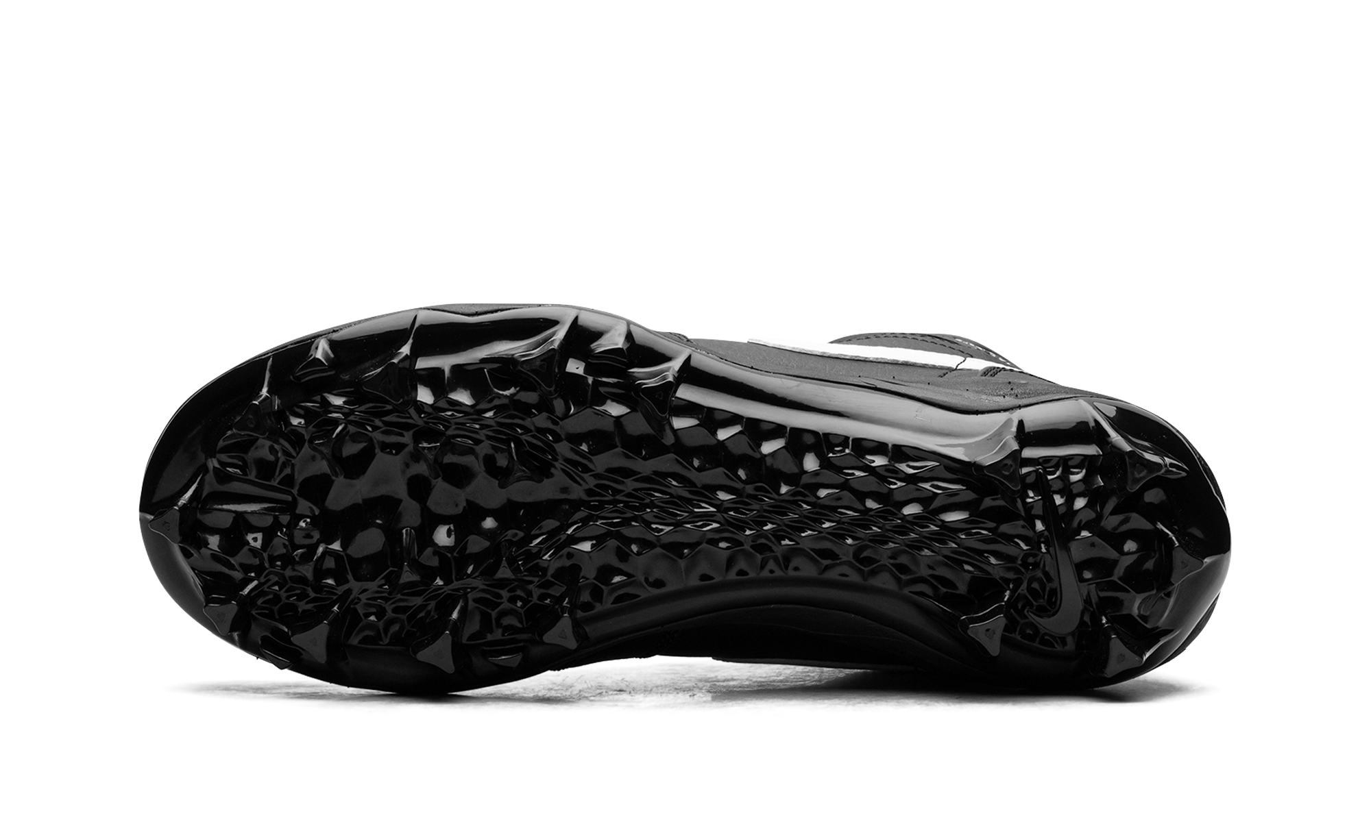 jordan 1 mid td cleat black white+FJ6805-001+bottom view