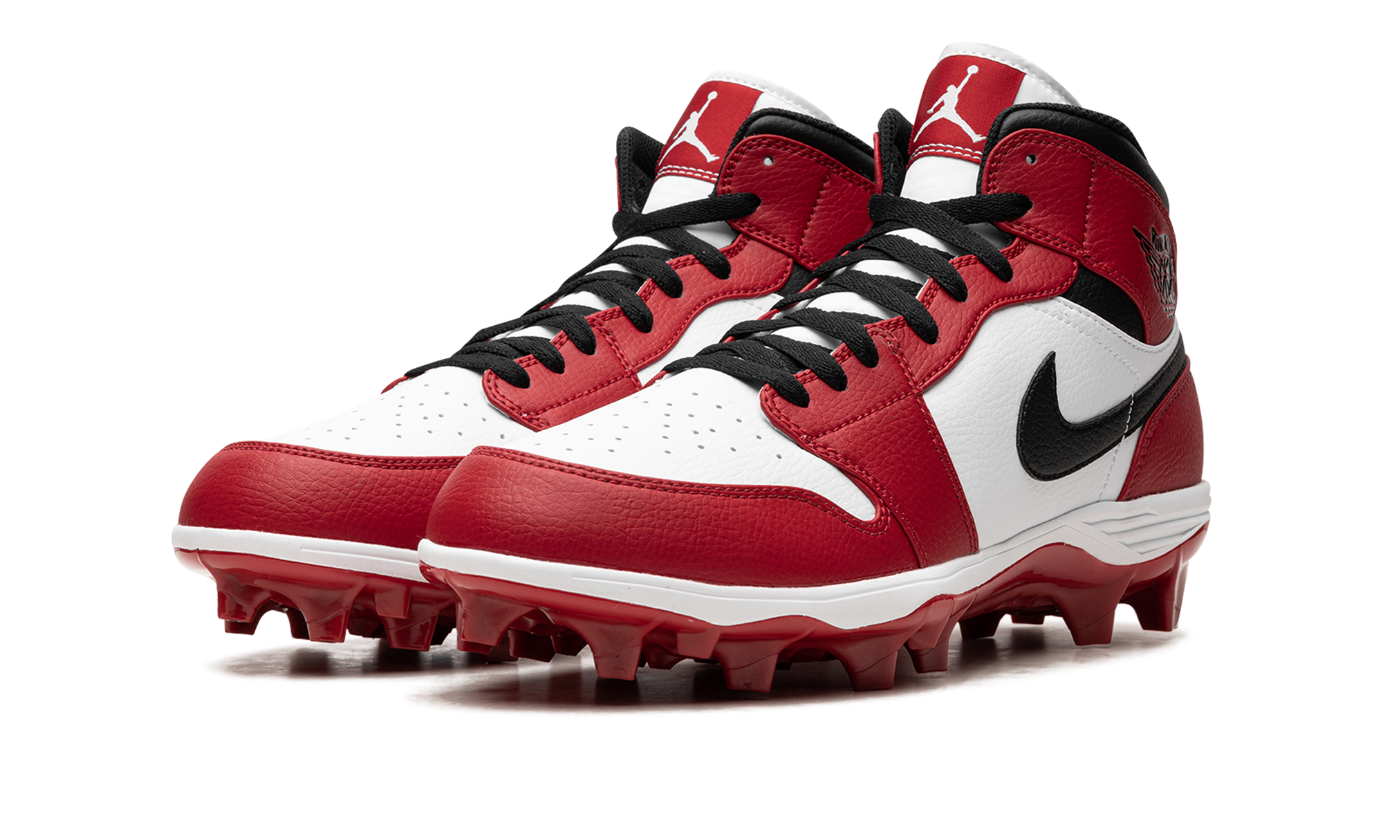 jordan 1 mid td cleat chicago 2023+FJ6805-106+diagnol left view