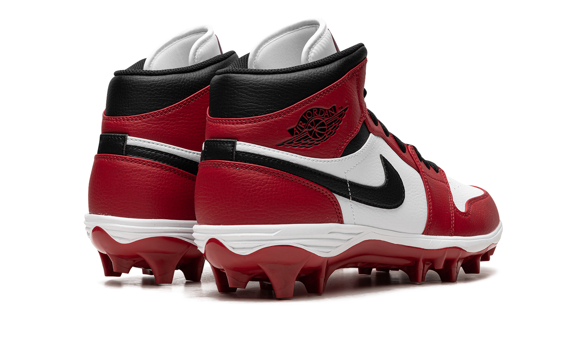 jordan 1 mid td cleat chicago 2023+FJ6805-106+diagnol right behind view