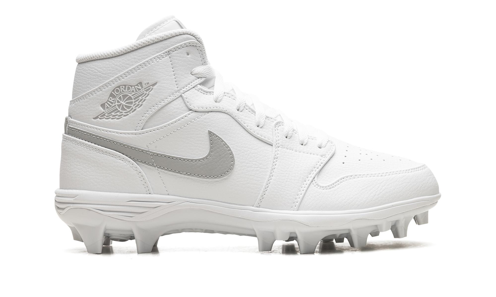 jordan 1 mid td cleat white grey fog+FJ6805-101+right view