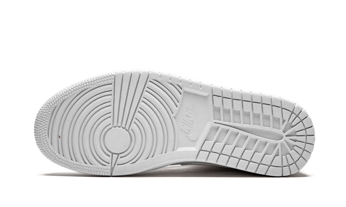 jordan 1 mid triple white 2019+554724-129+bottom view