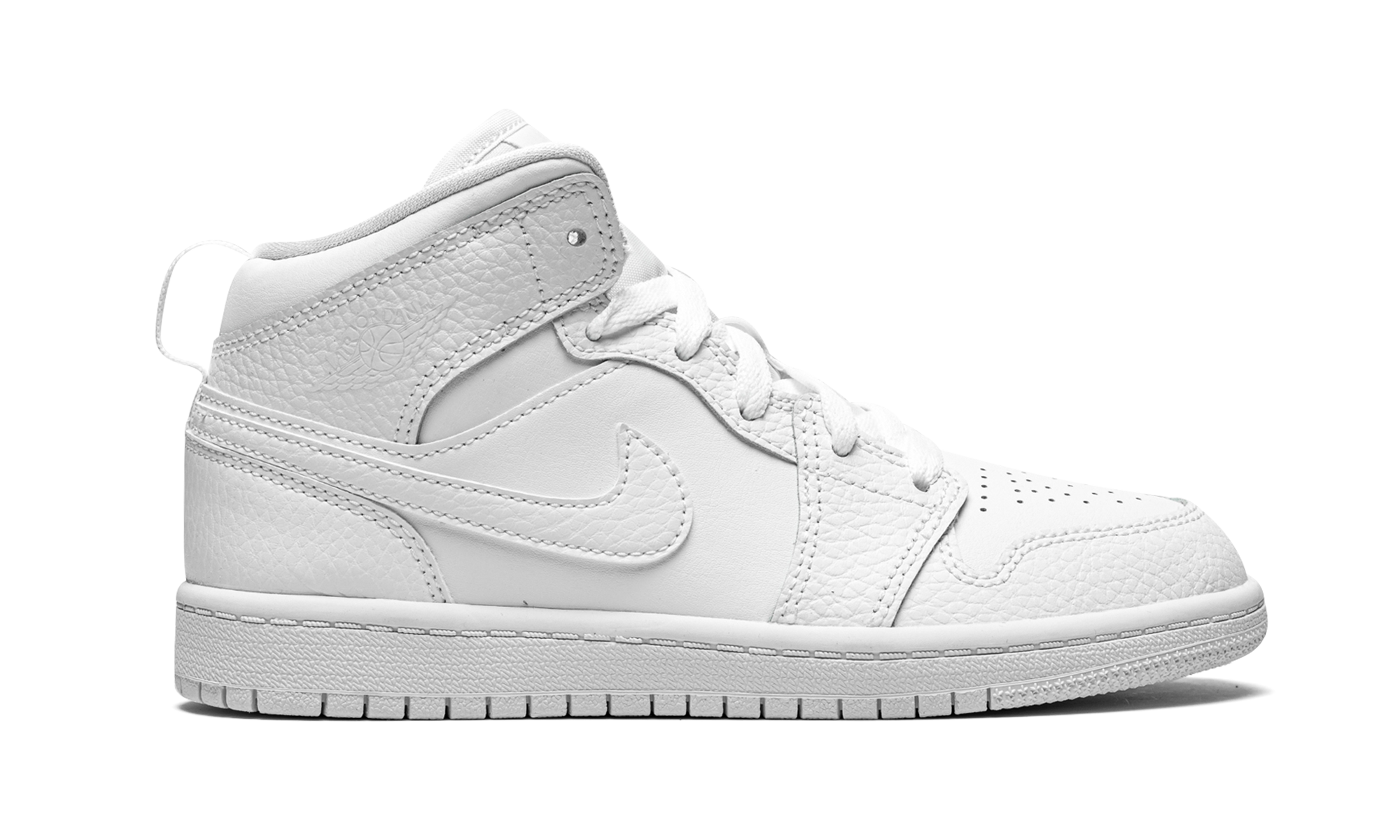 jordan 1 mid triple white 2021 ps+640734-130+right view
