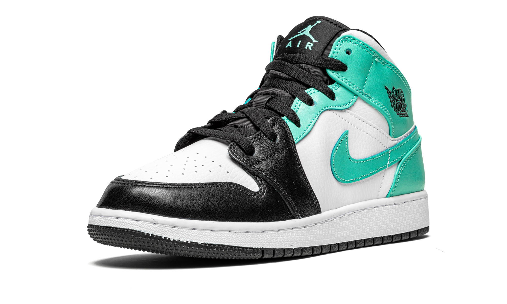 jordan 1 mid tropical twist igloo gs+554725-132+left diagnol single view