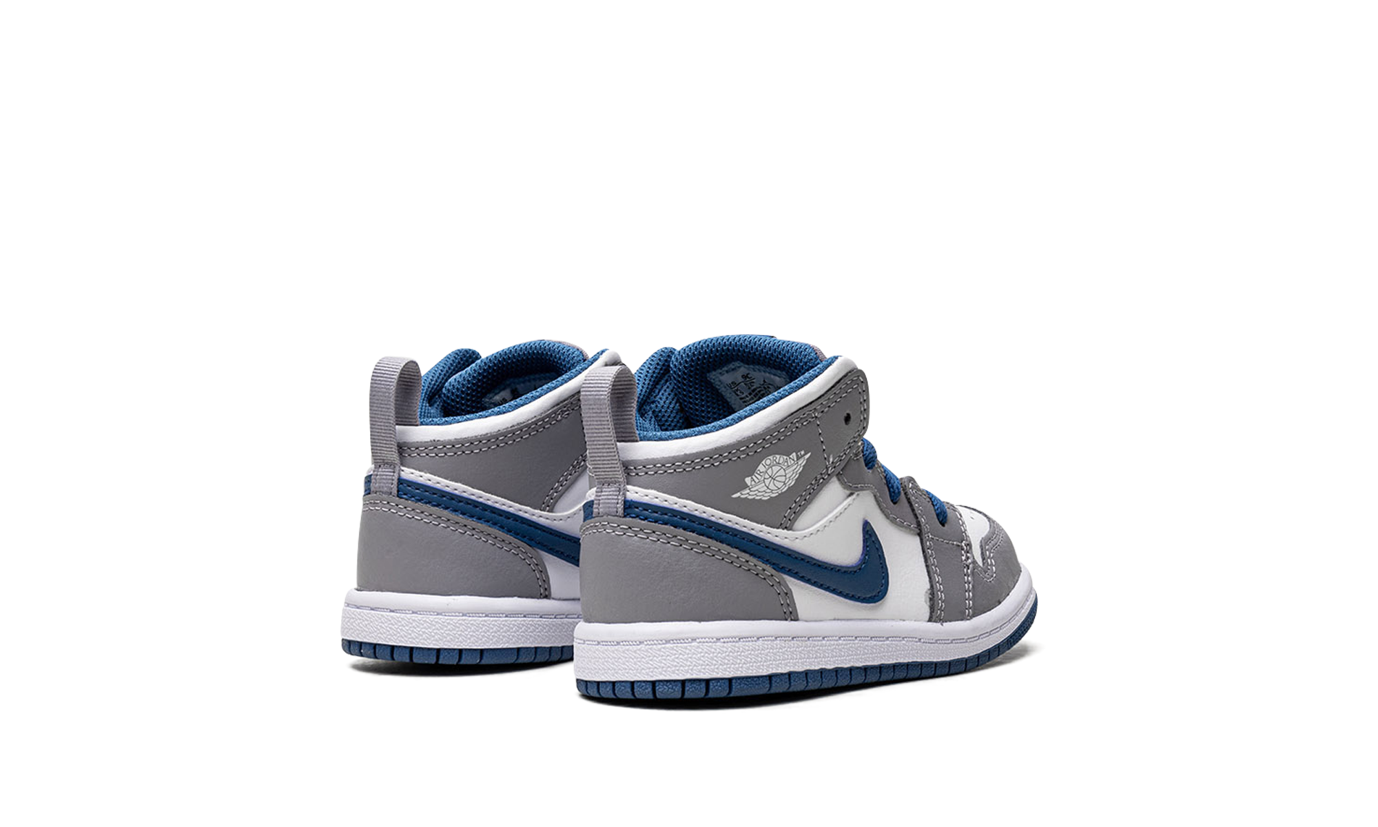 jordan 1 mid true blue cement td+DQ8425-014+diagnol right behind view