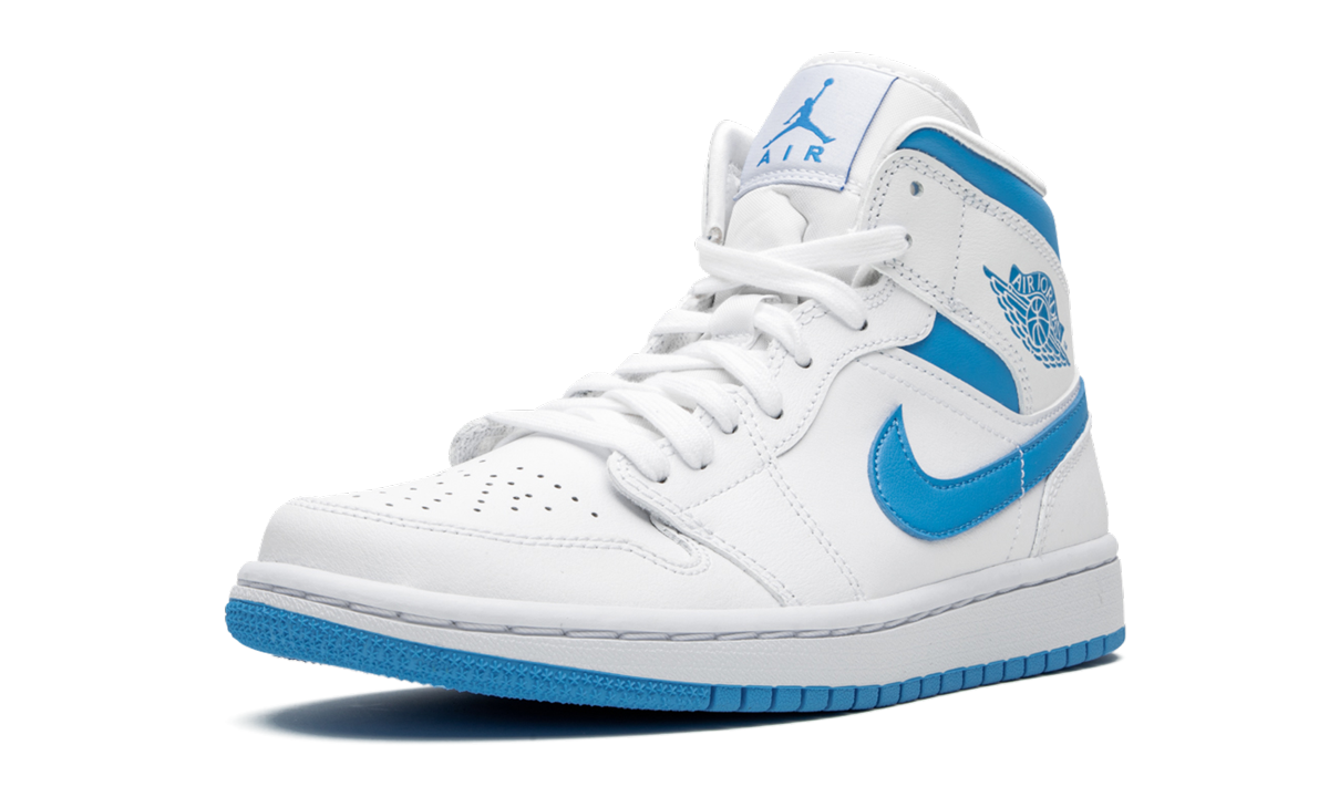 jordan 1 mid unc women s+BQ6472-114+left diagnol single view