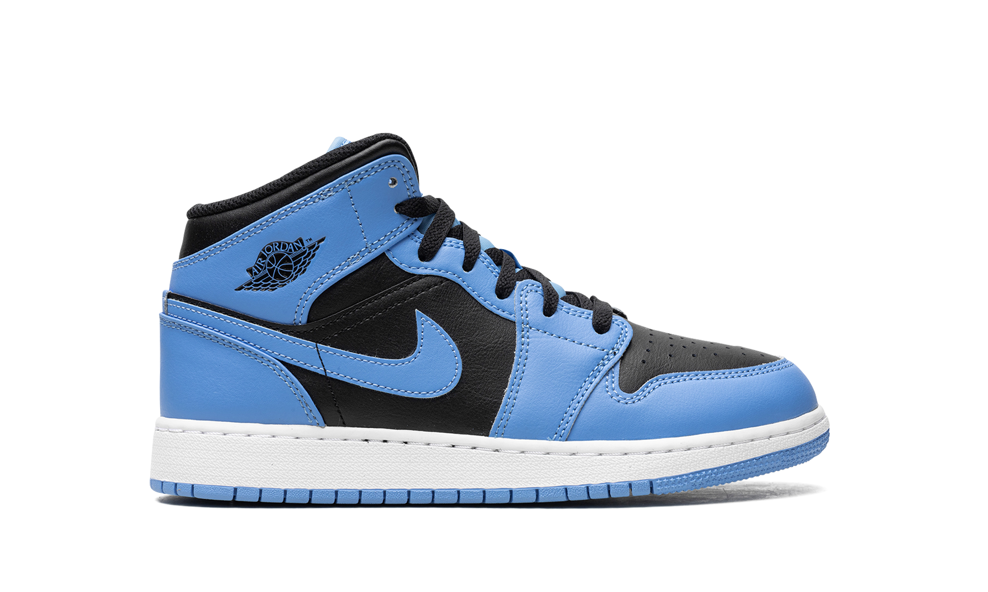 jordan 1 mid university blue black gs+DQ8423-401+right view