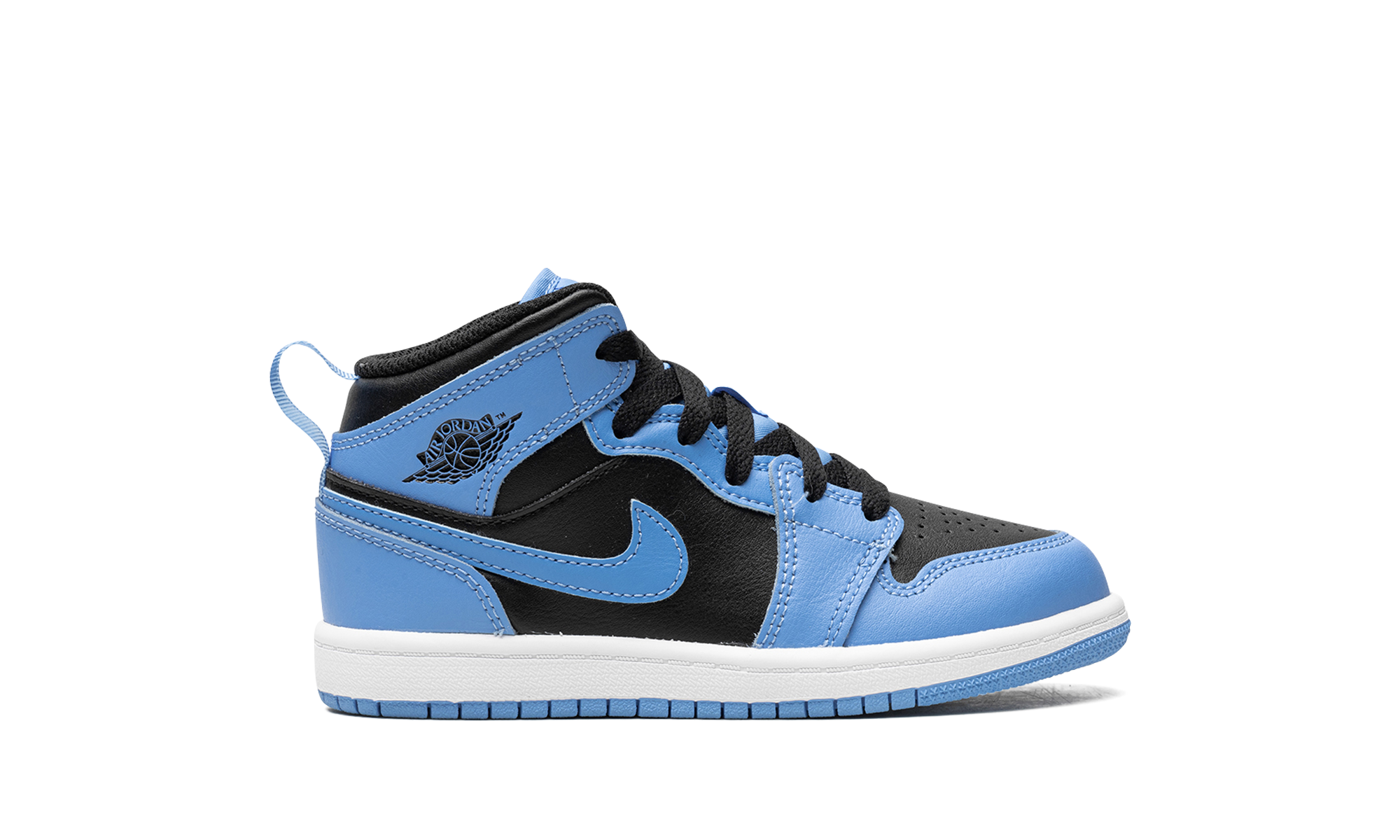 jordan 1 mid university blue black ps+DQ8424-401+right view